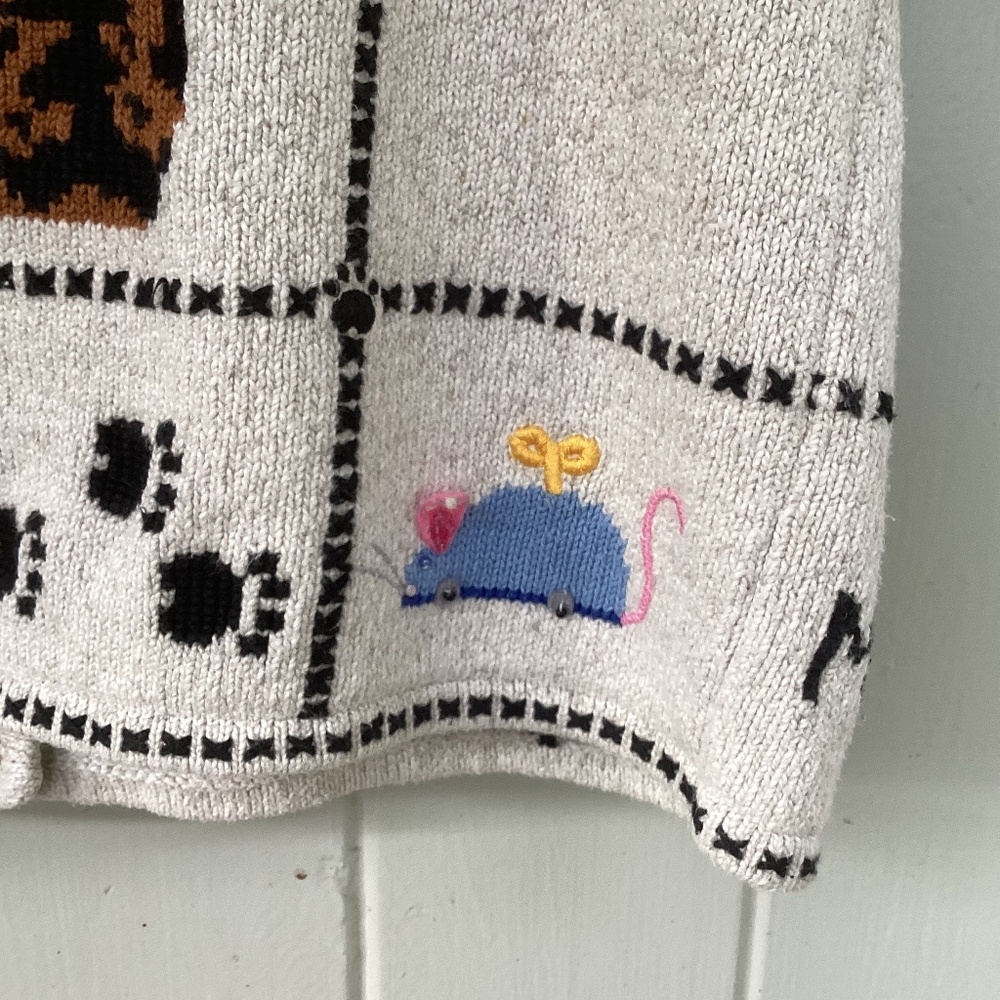 Marisa Christina CAT hand knitted TOP sweater - Picture 7 of 7